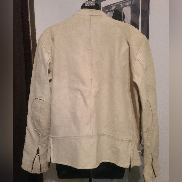 Le Chateau Off-White Leather Jacket - Picture 7 of 12